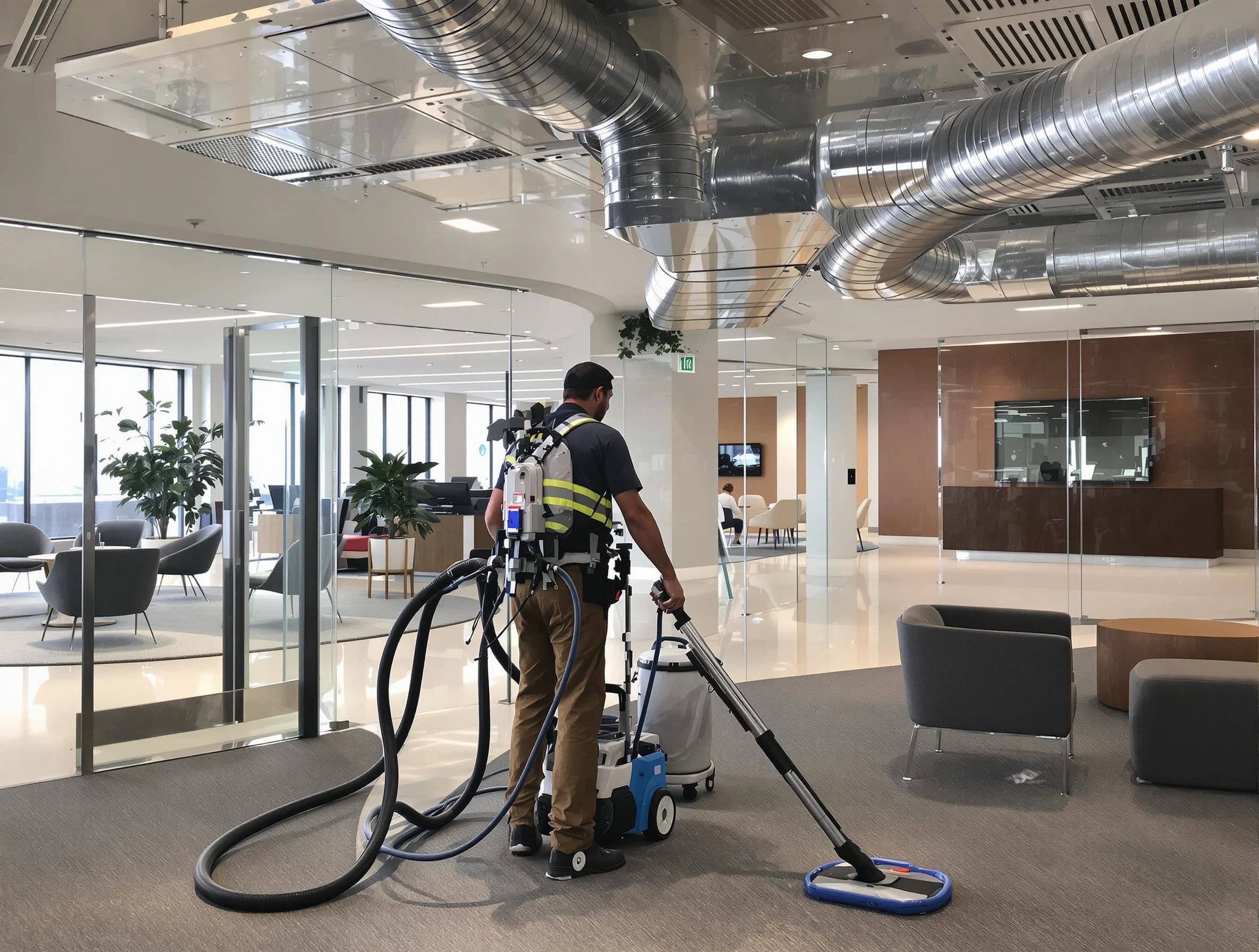 Commercial duct cleaning service by South Fayette Air Duct Cleaning in South Fayette