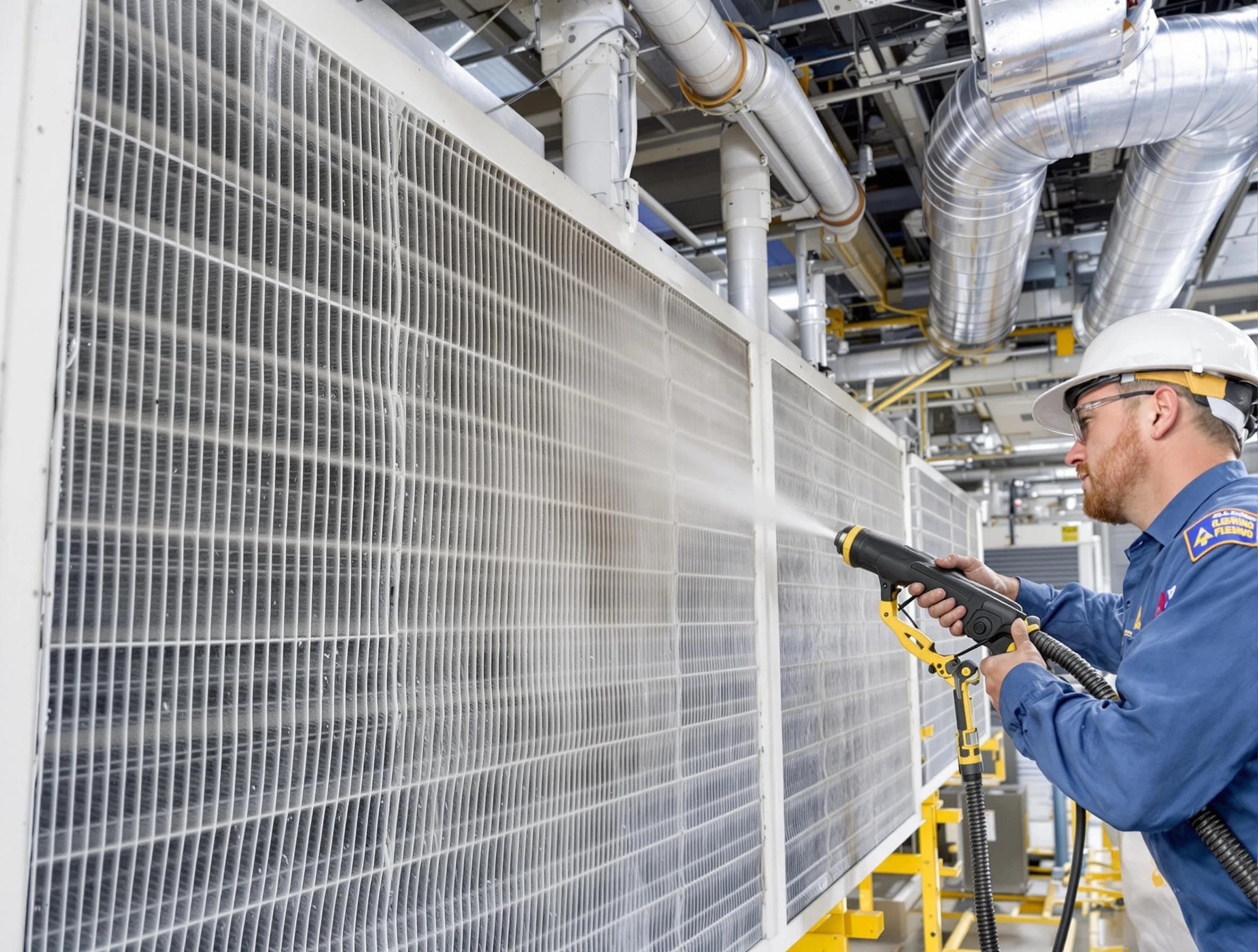 Professional commercial coil cleaning by South Fayette Air Duct Cleaning in South Fayette