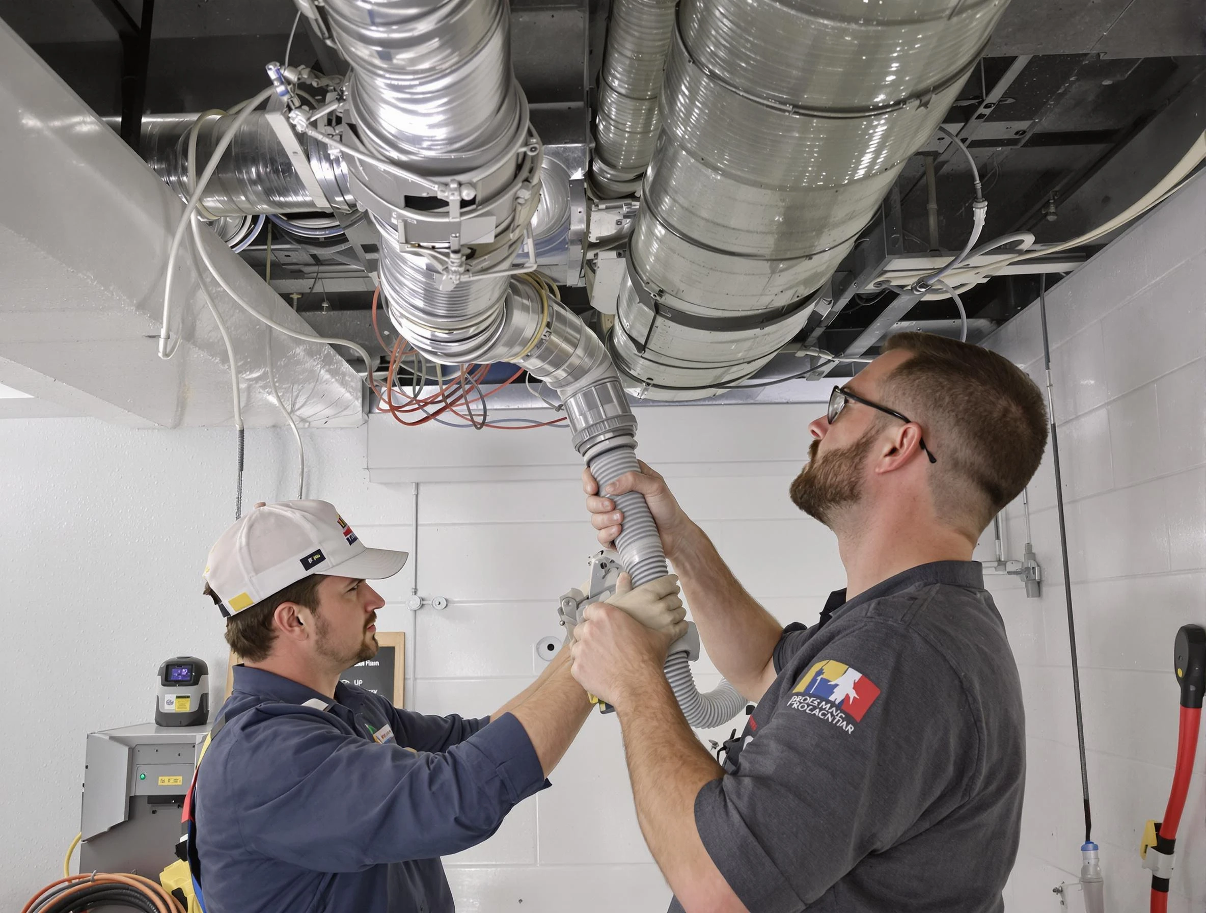 South Fayette Air Duct Cleaning technician performing thorough AC duct cleaning in South Fayette